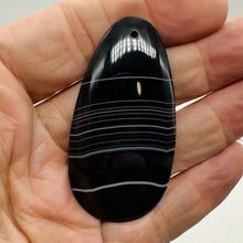Load image into Gallery viewer, Sardonyx Large Designer Teardrop Pendant Bead| 64x33x6mm| Black, White| 1 Bead |