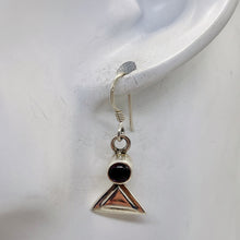 Load image into Gallery viewer, Fabulous Red Garnet Sterling Silver Drop/Dangle Earrings! | 1" Long |