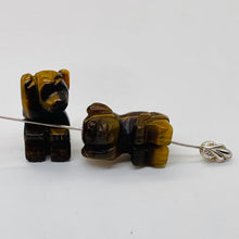 Load image into Gallery viewer, Carved Tiger Eye Monkey Animal Figurine Worry Stone