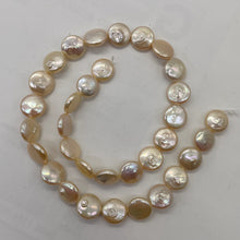 Load image into Gallery viewer, Natural Perfect Peach FW Coin Pearl Strand 104765