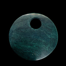 Load image into Gallery viewer, Green African Jade 50mm Pi Circle Pendant Bead