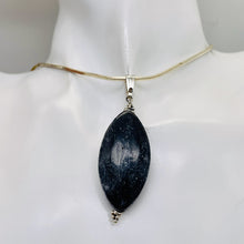 Load image into Gallery viewer, Mookaite Nightime Sterling Silver Marquise Pendant| 2 1/4" Long| Purplish Gray|