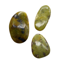 Load image into Gallery viewer, Turquoise Faustite Freeform Beads| 40x25 to 30x24mm| Chartreuse, Black| 3 Beads|