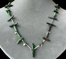 Load image into Gallery viewer, Designer Original Ruby Zoisite Drop Sterling Silver 20-24 inch Necklace 6336