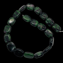 Load image into Gallery viewer, Magical Ruby Zoisite 19x15mm Rectangle Bead Strand 109165