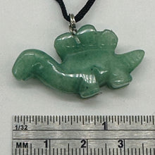 Load image into Gallery viewer, Aventurine Stegosaurus Dinosaur Pendant Necklace | 3/4" Long | Green, Pink |
