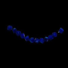 Load image into Gallery viewer, 12 Lapis Diagonal Drill 4x4x5mm Cube Beads 8883