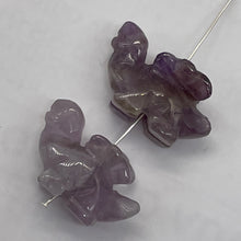 Load image into Gallery viewer, Dinosaur Ice Amethyst Stegosaurus Animal Beads | 21x11x8mm | Lilac