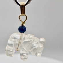 Load image into Gallery viewer, Quartz Elephant 14K Gold Pendant Necklace | Semi Precious Stone Jewelry |
