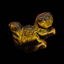 Load image into Gallery viewer, Nuts Hand Carved Animal Tigereye Squirrel Figurine | 22x15x10mm | Golden Brown