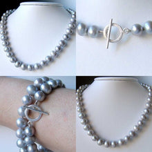 Load image into Gallery viewer, 11mm Natural Platinum Freshwater Pearl 19 inch Necklace 9810