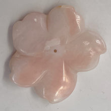 Load image into Gallery viewer, Pink Peruvian Opal Carved 22cts Flower Pendant Bead | 33x32x4mm | Pink | 1 Bead|