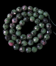 Load image into Gallery viewer, Premium Ruby Zoisite 8mm Faceted Bead Strand 110489