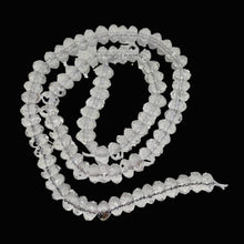 Load image into Gallery viewer, Quartz Clear Faceted Rock Crystal Rondelle Strand | 8x5mm | Clear | 90 Beads |