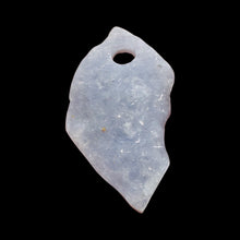 Load image into Gallery viewer, Druzy Blue Chalcedony Designer Pendant Bead |178cts | 69x35x11mm | 1 Bead |