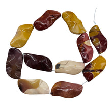 Load image into Gallery viewer, Fab Mookaite Wavy Marquis Bead Strand | 30x15mm | 11 Beads |
