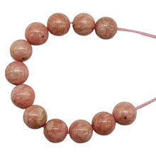 Load image into Gallery viewer, 12 Pink Rhodochrosite 6mm Round Beads