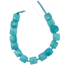 Load image into Gallery viewer, Amazonite Cube Beads for Jewelry Making | 4mm | Blue | 15 Bead(s) |