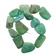 Load image into Gallery viewer, Designer Natural Chrysoprase Nugget Bead 151g Strand |35x19x13mm to 27x22x15mm|