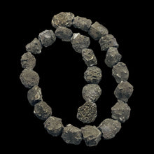 Load image into Gallery viewer, Pyrite Crystals Nugget Strand | 22x15x11 to 17x14x9mm | Silver Gold | 24 Beads|