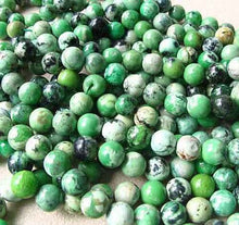 Load image into Gallery viewer, Mojito 10-11mm American Green Turquoise Round Bead Strand 107416