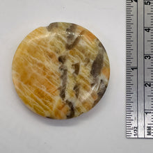 Load image into Gallery viewer, Big Cat Natural Untreated Feldspar 35mm Coin Pendant Bead | 35x5.5mm | 1 Bead |