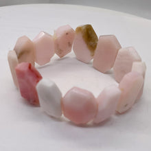 Load image into Gallery viewer, Pink Peruvian Opal Non Stretch 6" Bracelet | 190cts | 25x16x6 - 24x14x4mm |