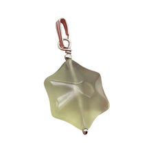 Load image into Gallery viewer, Jade Star Sterling Silver Pendant | Minty Green | 1 1/4" Long | 1 Pendant |