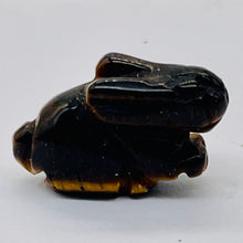 Load image into Gallery viewer, Hoppy 2 Hand Carved Tigereye Bunny Rabbit Beads | 22x12x10m | Golden Brown