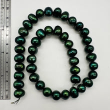 Load image into Gallery viewer, Midnight Emeralds 10-12mm Green FW Pearl Strand 109603