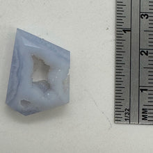 Load image into Gallery viewer, Chalcedony Druzy 15ct Designer Cut Pendant Bead| 20x16x7mm| Blue|1 Pendant Bead|