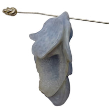 Load image into Gallery viewer, Blue Chalcedony Carved Druzy Flower Bead | 64 cts | 1 1/4" Long |