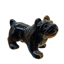 Load image into Gallery viewer, Hand-Carved Chinese Shar-pei Puppy | 1. 1/4" Tall | Tiger Eye | 1 Figurine |