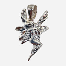 Load image into Gallery viewer, Fairy Sprite Sterling Silver Charm | 1" Long | Silver | 1 Pendant |
