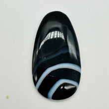 Load image into Gallery viewer, Sardonyx Focal Pendant Bead | Black, White | 64x34x6mm | 1 Bead |