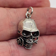 Load image into Gallery viewer, Sterling Silver Skull | 1" Long | Silver | 1 Charm |