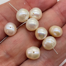 Load image into Gallery viewer, Natural Rich Cream Pink Fresh Water Pearl Parcel | 9 to 10mm | 8 Pearls |