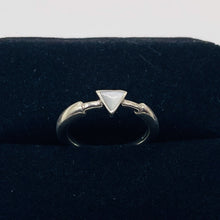 Load image into Gallery viewer, Mother of Pearl Sterling Silver Triangle Ring | Size 7 | Silver | 1 Ring |