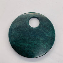 Load image into Gallery viewer, Green African Jade 50mm Pi Circle Pendant Bead