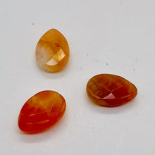 Load image into Gallery viewer, 3 Sweet 15x10x5mm Mandarin Botswana Agate Briolette Beads 007254