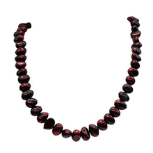 Load image into Gallery viewer, Smoldering Burgundy 10 to 8mm FW Pearl Strand 108318