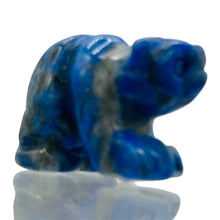 Load image into Gallery viewer, Roar! Hand Carved Natural Lapis Bear Animal
