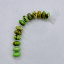 Load image into Gallery viewer, Gaspeite High Grade 8mm Rondelle Beads | 8mm | Green Brown | 2 Beads |
