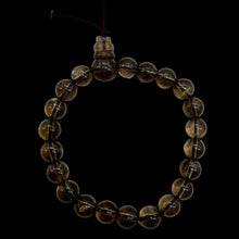 Load image into Gallery viewer, Smoky Quartz 7" Strung Strand Round Beads | 8mm | Smoky Clear | 21 Beads |