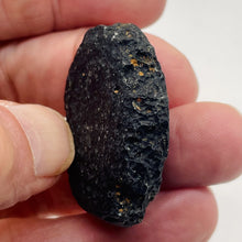 Load image into Gallery viewer, Tektite Meteorite Natural Specimen | 19g| 39x31x10mm| Black| 1 Display Specimen|