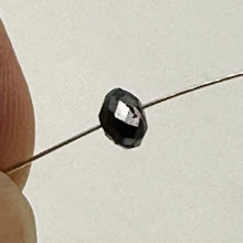 Load image into Gallery viewer, 1 Fancy Color 0.46cts Natural Black Diamond Roundel Bead 9892G