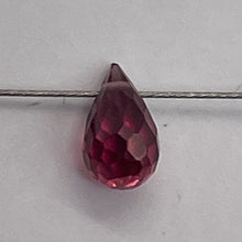 Load image into Gallery viewer, Merlot Zircon Gemstone .44 ct Briolette Bead | 5.1x3mm | Red | 1 Pendant Bead |