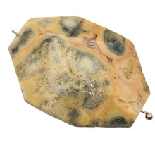 Load image into Gallery viewer, Crazy Lace Agate Carved Pendant Bead | 40x29x8mm | Red Gray |