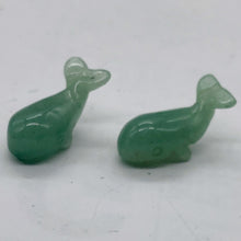 Load image into Gallery viewer, Splash 2 Adorable Green Aventurine Whale Animal Beads | 20x13x11mm | Green