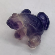 Load image into Gallery viewer, Frog Fluorite Glass Frog Figurine | 42x33x26mm | Purple , Clear